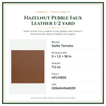 Product Specifications – Hazelnut Pebble Faux Leather 1/2 yard