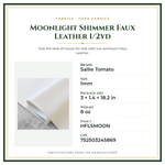 Product Specifications – Moonlight Shimmer Faux Leather 1/2yd