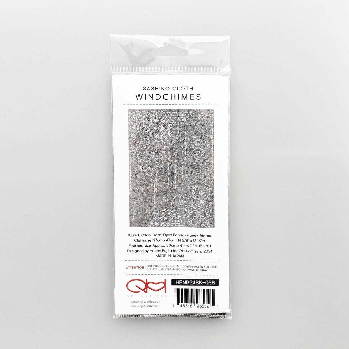 Sashiko Cloth Windchimes Black