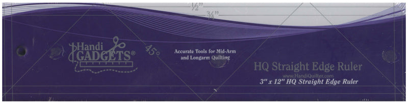 HQ Straight Edge Ruler 3in x 12in