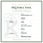 Product Specifications – HQ Versa Tool