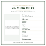Product Specifications – 2in x 10in Ruler