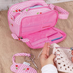 Crochet Bag With Pocket Cherries