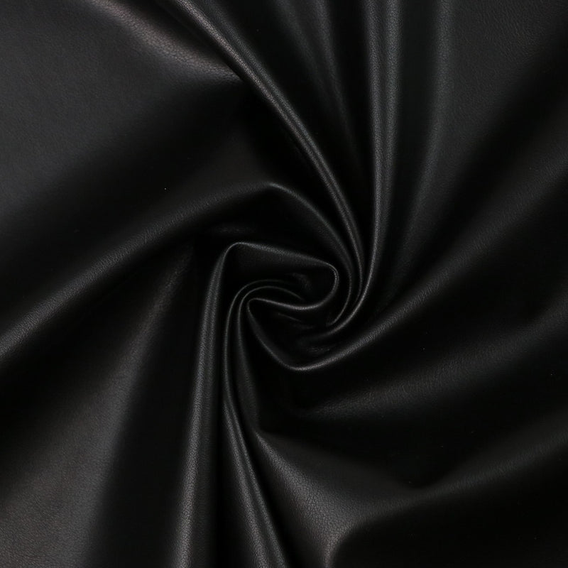 Black Lite Faux Leather 1/2 Yard