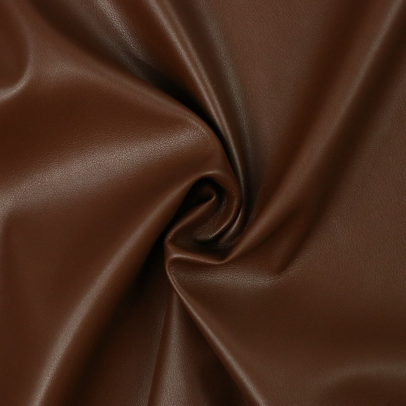Brown Lite Faux Leather 1/2 Yard