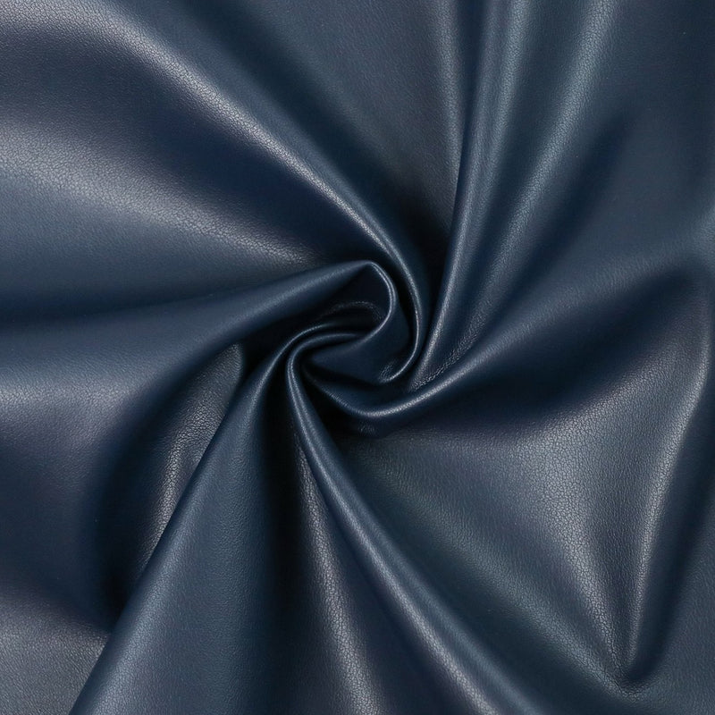 Navy Lite Faux Leather 1/2 Yard