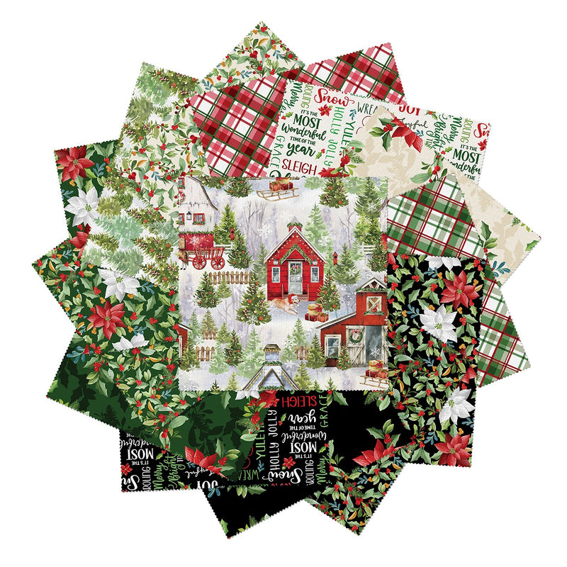 Heartland Holiday 10in Squares, 42pcs/bundle