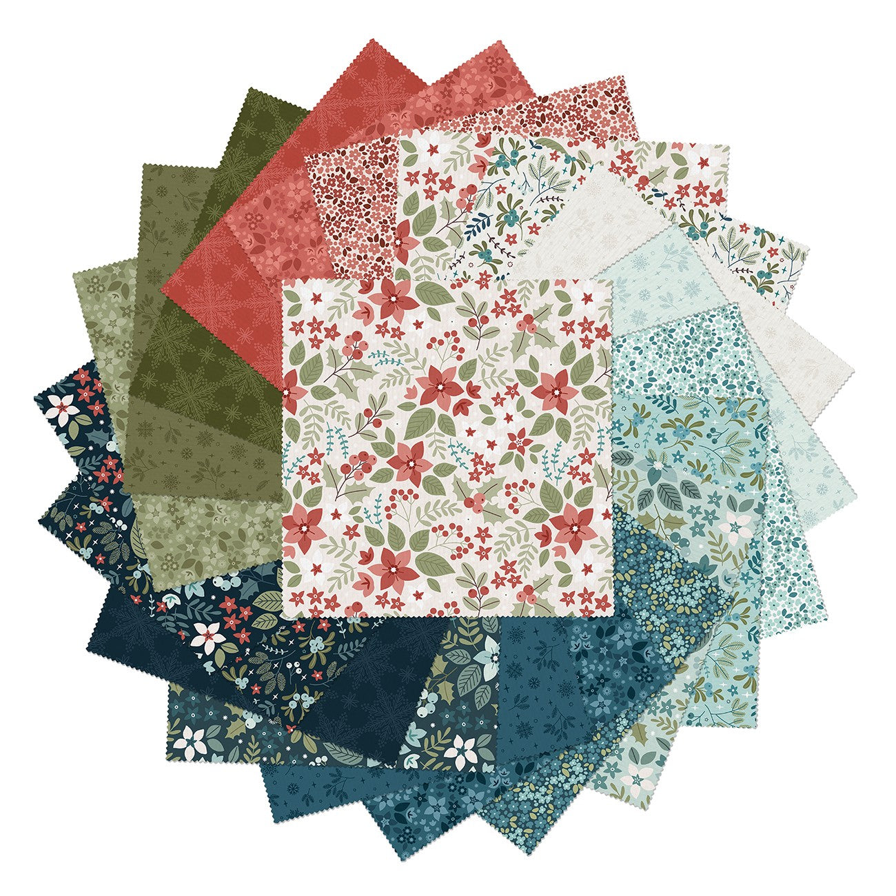 Holly & Hearth 10in Squares, 42pcs/bundle