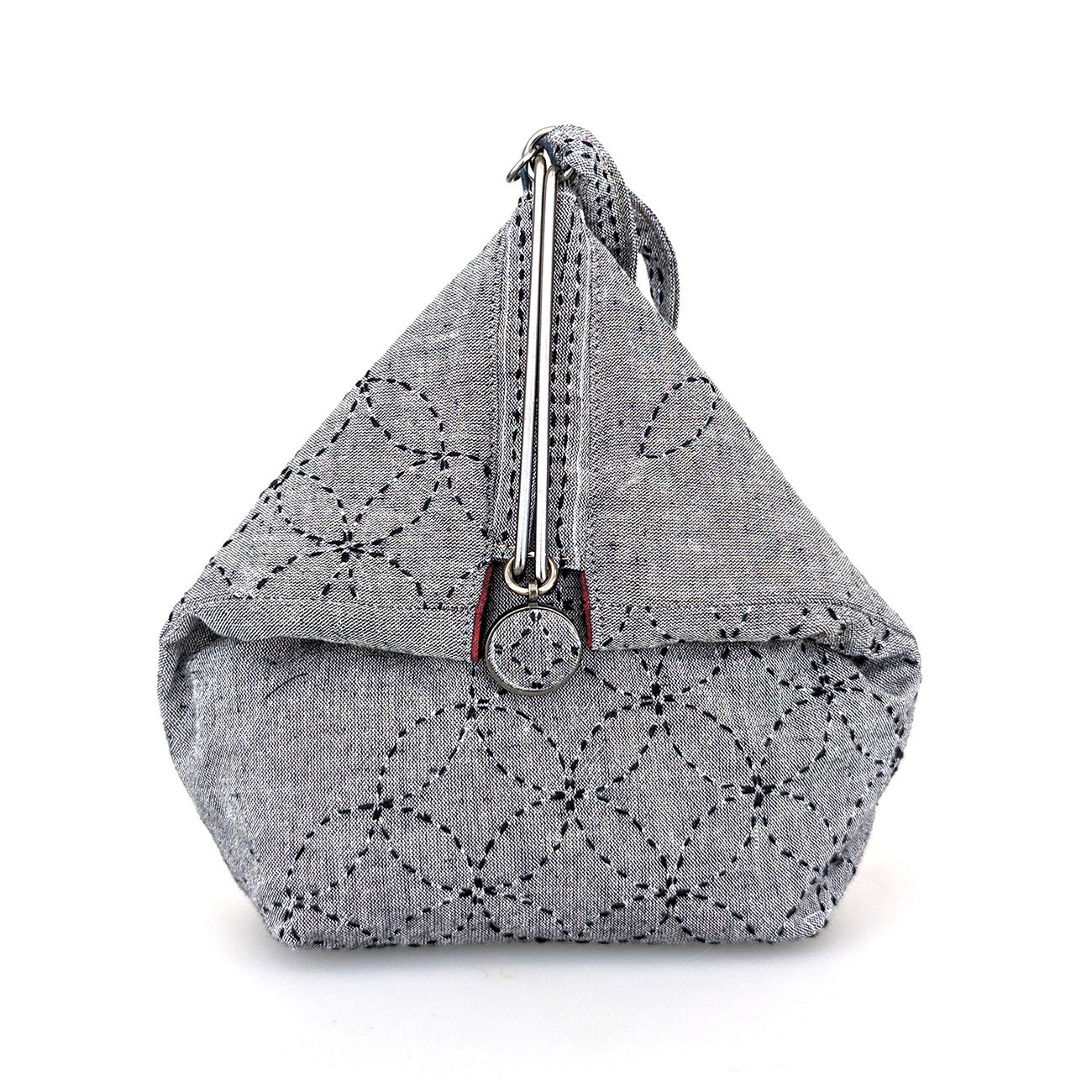 Sashiko Slide Clasp Purse Full Kit Black
