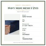 Product Specifications – Navy Mini Mesh 1/2yd
