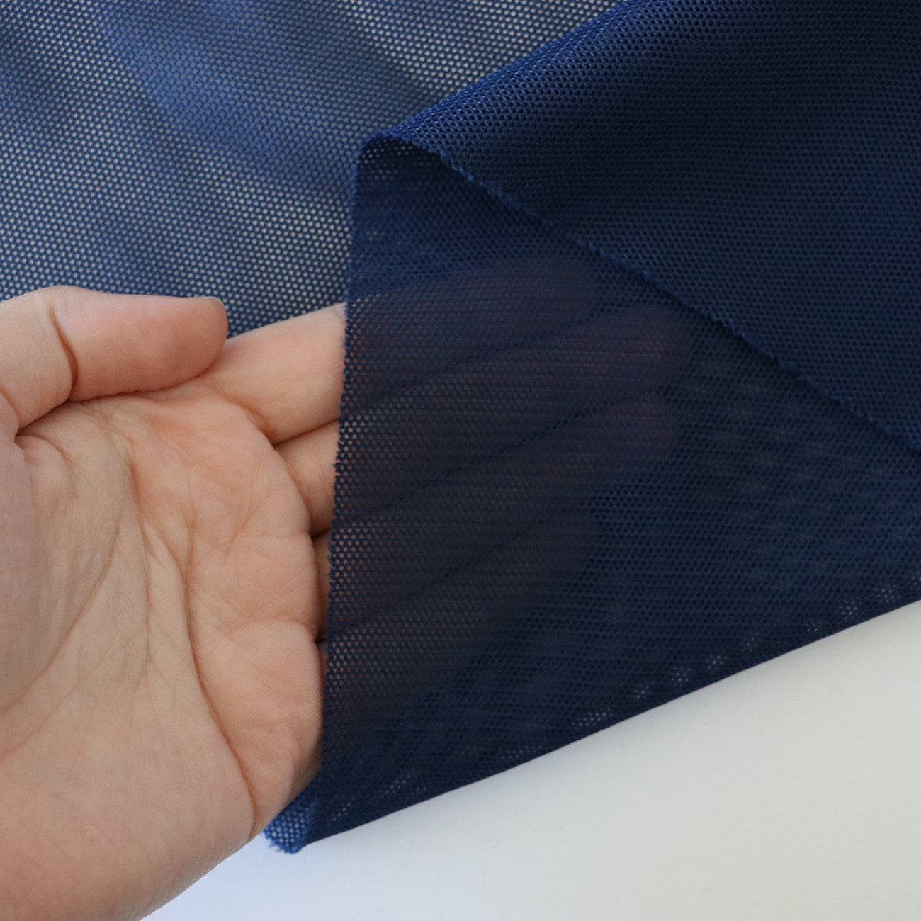 Navy Mini Mesh 1/2yd