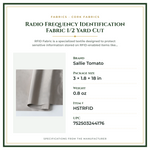 Product Specifications – Radio Frequency Identification Fabric 1/2 Yard Cut