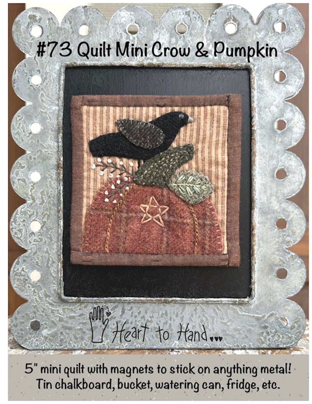 Quilt Mini Crow & Pumpkin
