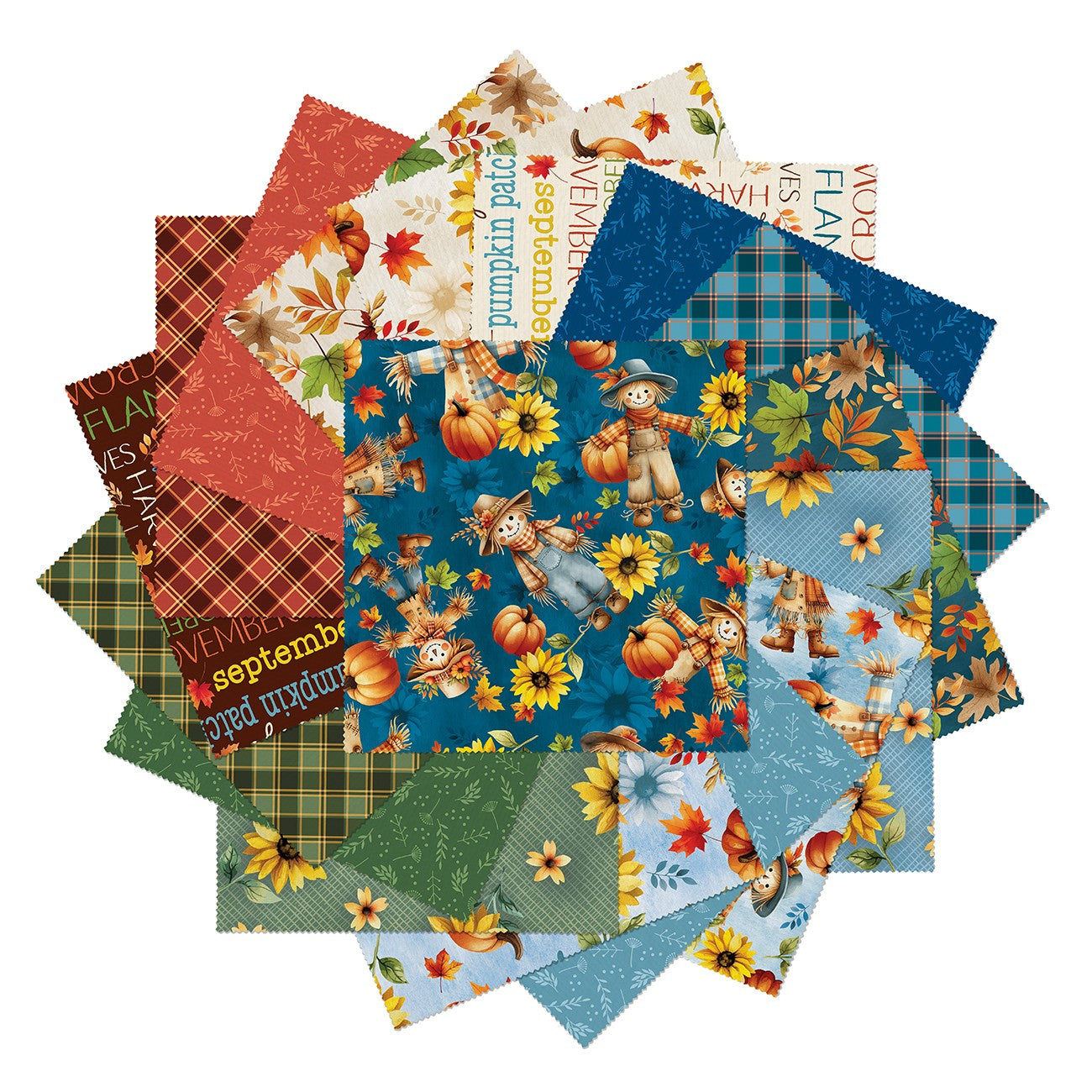 Harvest Friends 10in Squares, 40pcs/bundle