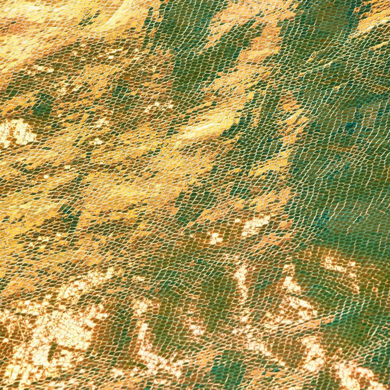 Gold Unicorn Faux  Leather 5 yards