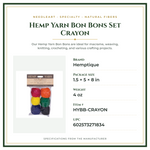 Product Specifications – Hemp Yarn Bon Bons Set Crayon