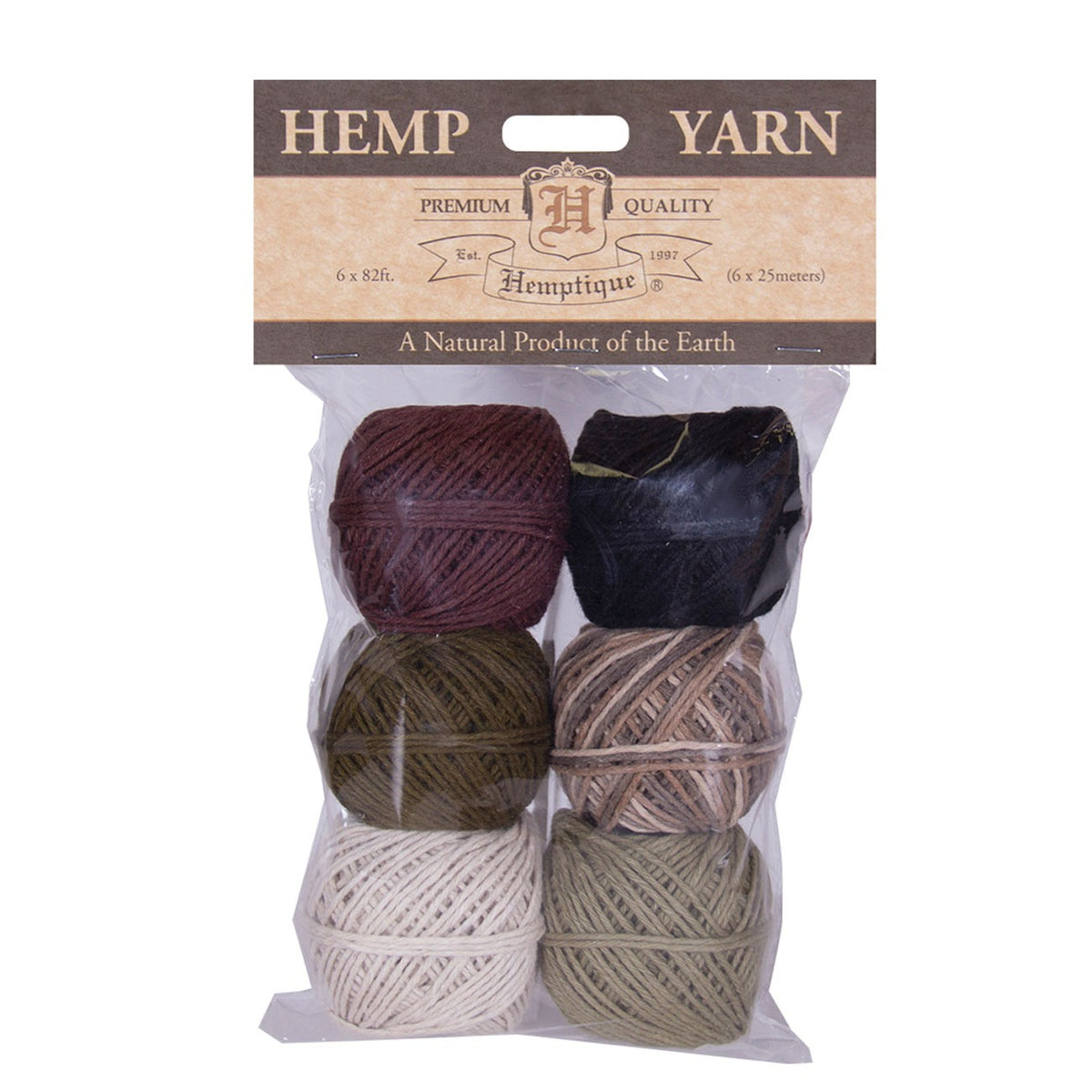 Hemp Yarn Bon Bons Set Earthy