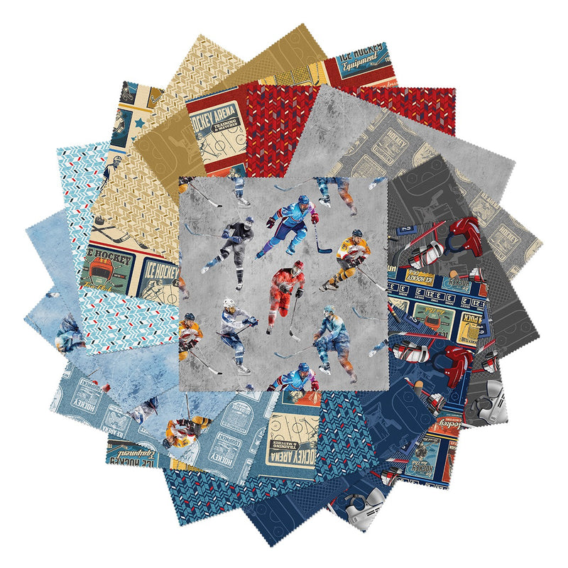 Ice Hockey 10in Squares, 42pcs/bundle