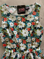 Winter Floral Vintage Dress