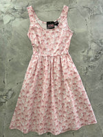 Pink Poodles Fit & Flare Dress