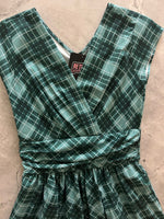 Green Plaid Greta Dress - Plus Sizes only