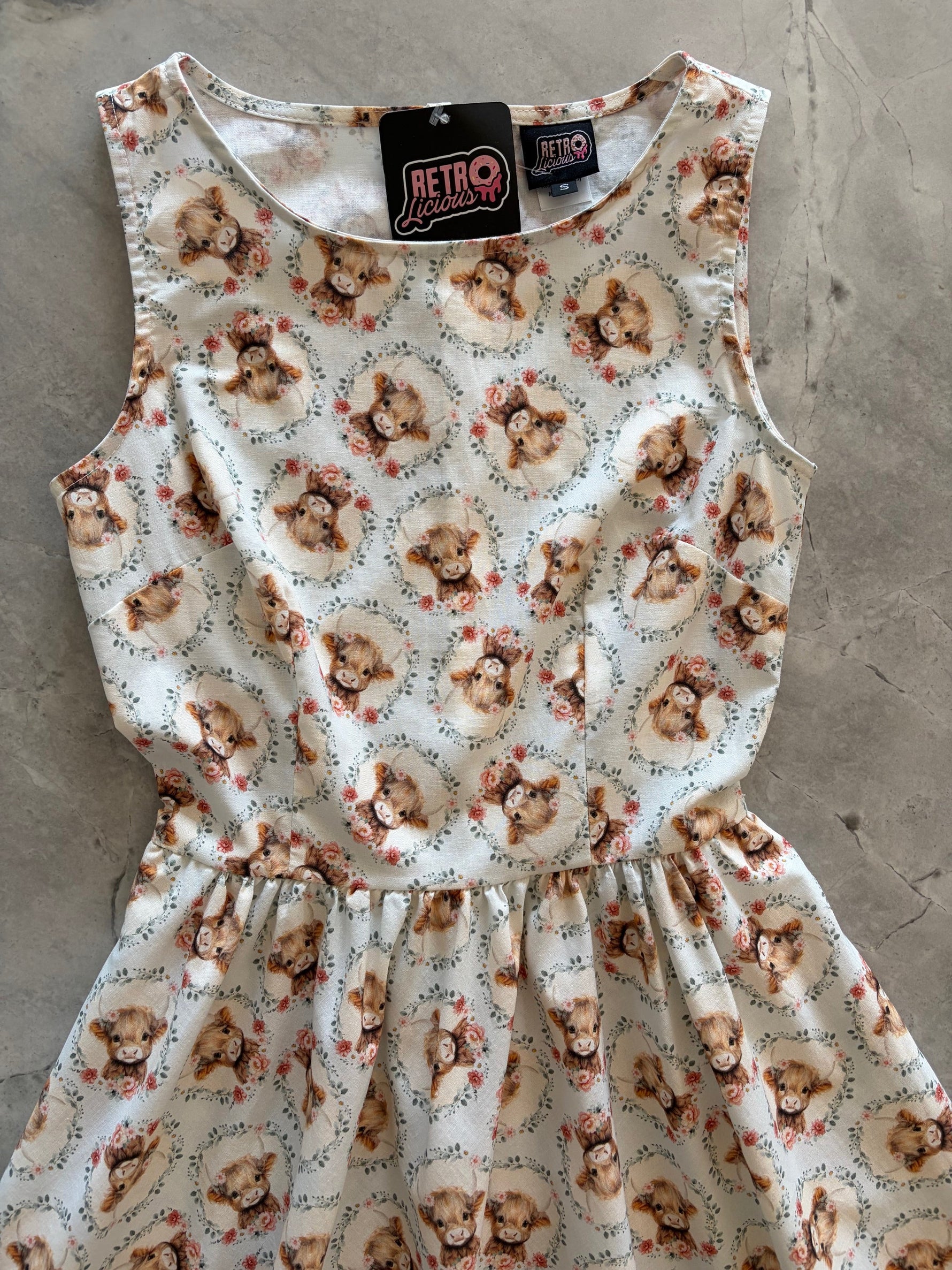 Till the Cows Come Home Vintage Dress