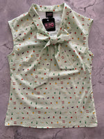 Veggies Bow Top - 2X only, 1 left!