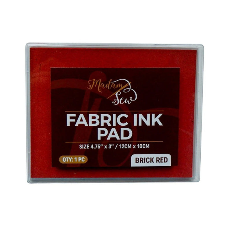 Permanent Fabric Ink Pad Red