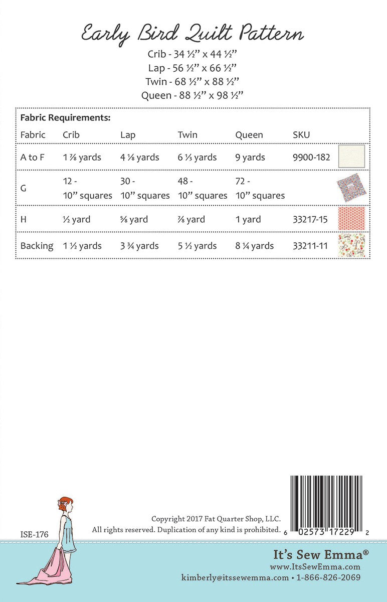 Early Bird Quilt Pattern