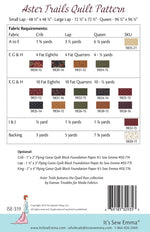 Aster Trails Quilt Pattern