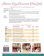 Autumn Days Ornaments Cross Stitch