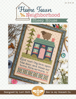 Home Town Neighborhood  Sheep House Cross Stitch