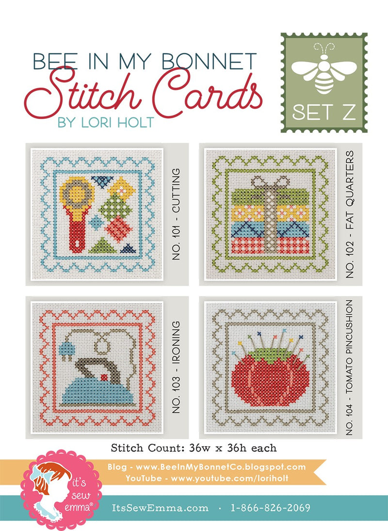 Bee In My Bonnet Stitch Cards Set Z