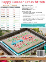 Happy Camper Cross Stitch Pattern