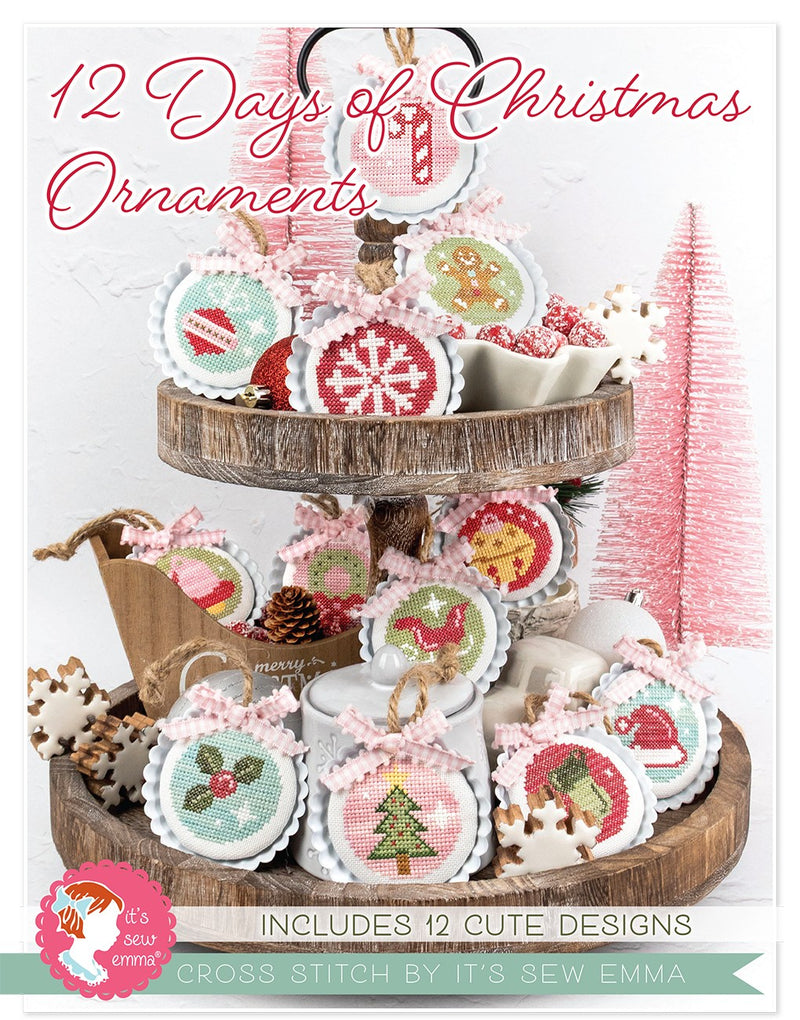 12 Days of Christmas Ornaments Cross Stitch Pattern