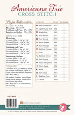 American Trio Cross Stitch Pattern
