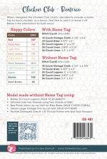 Chicken Club Cross Stitch Pattern of the Month 4 Beatrice