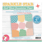 4in Sparkle Star Quilt Block Foundation Papers