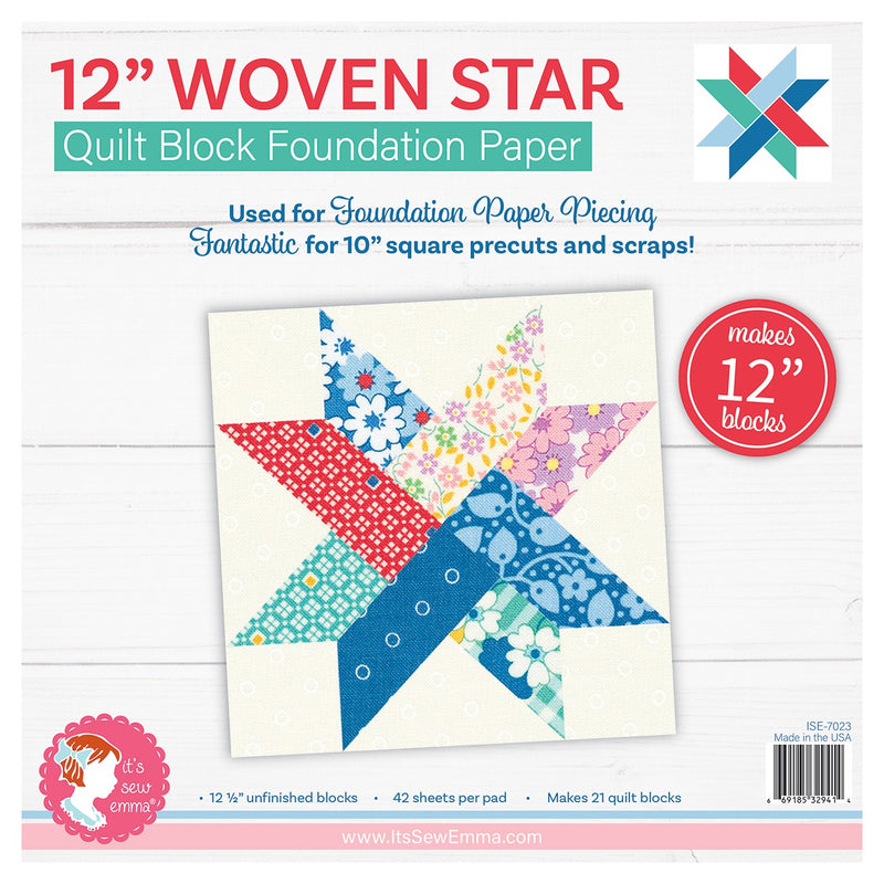 Woven Star 12in Foundation Paper Pad