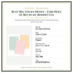 Product Specifications – Busy Bee Sticky Notes – Lori Holt of Bee in my Bonnet Co.
