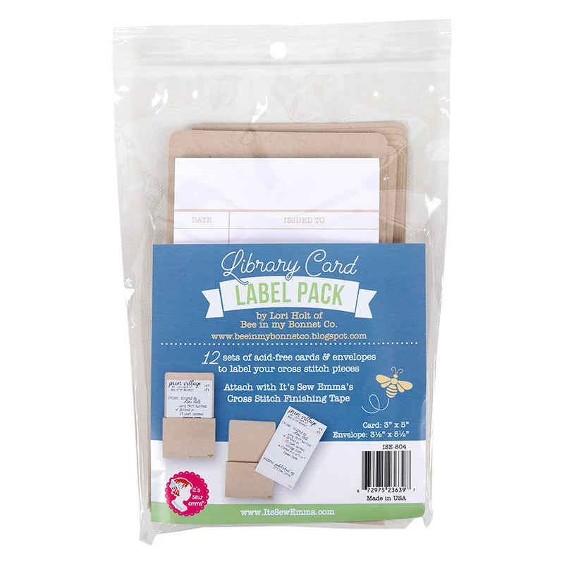 Library Card Label Pack by Lori Holt of Bee In My Bonnet Co