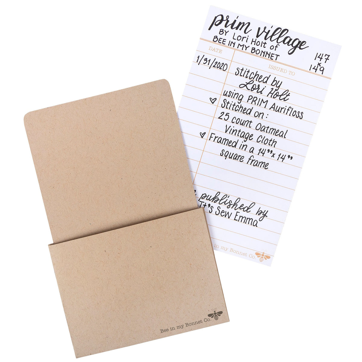 Library Card Label Pack by Lori Holt of Bee In My Bonnet Co