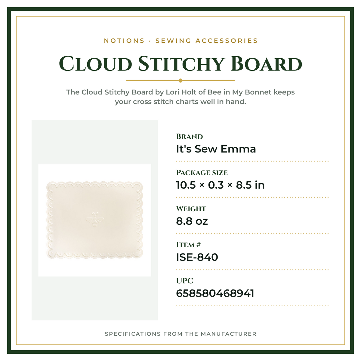 Product Specifications – Cloud Stitchy Board