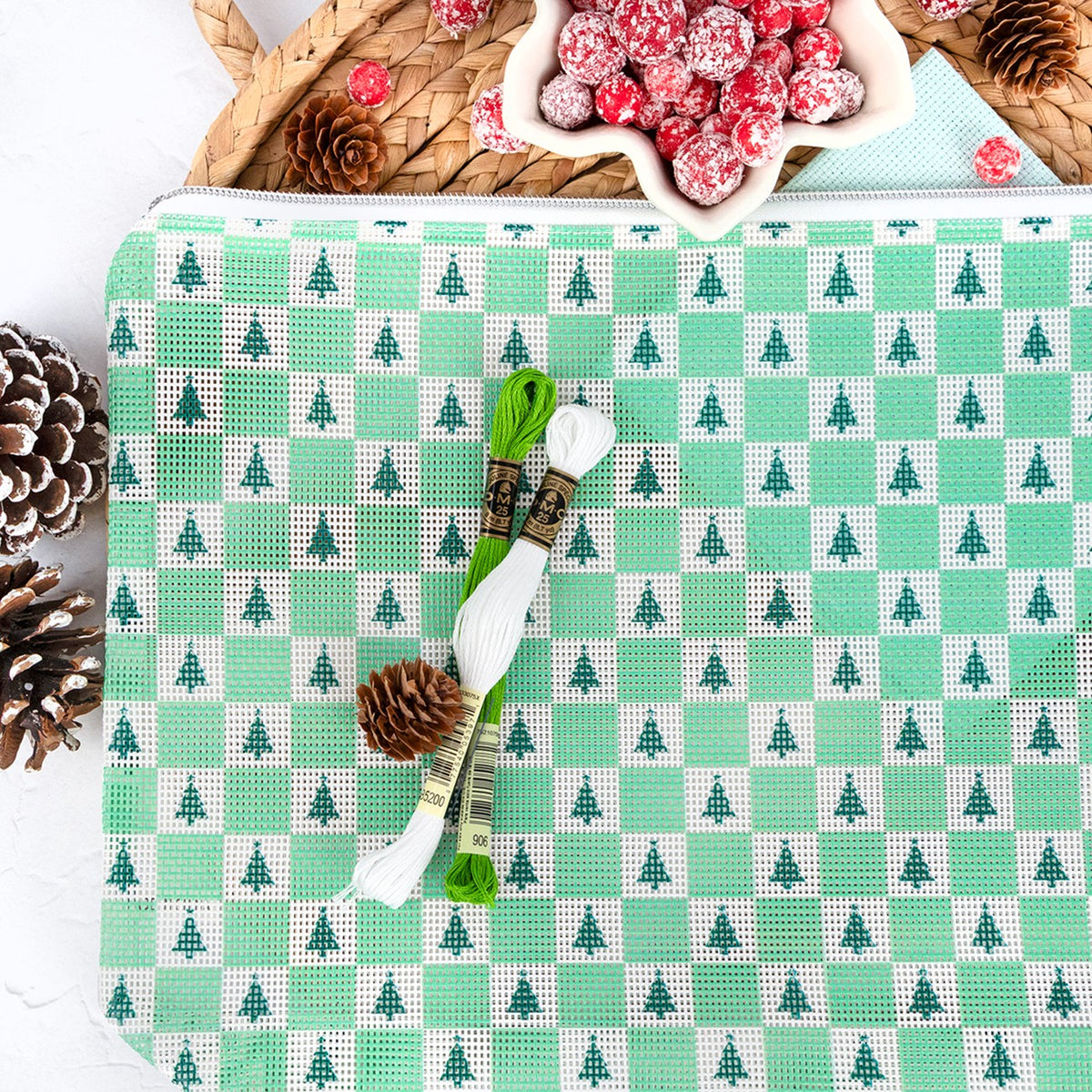 Evergreen Holiday Project Bag