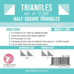 Triangles on a Roll 1in Half Square 50ft Roll