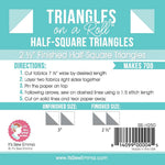 Triangles on a Roll 2-1/2in Half Square 50ft Roll