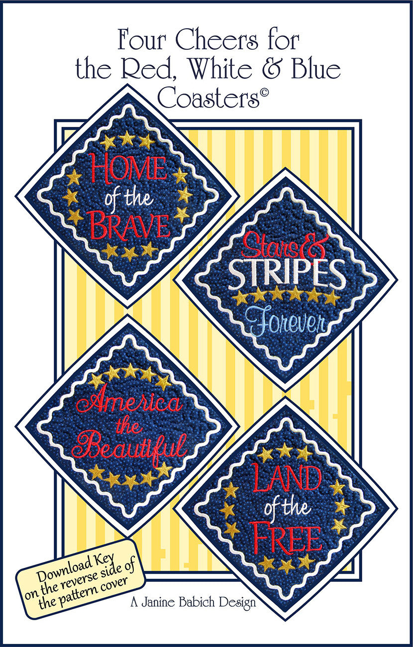 Four Cheers for the Red, White & Blue Coasters