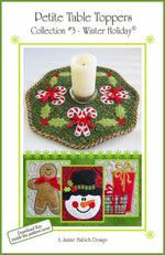 Petite Table Toppers Col 3- Winter Holiday Machine Embroidery