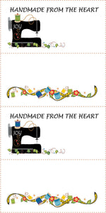 4 - 3in x 6in Quilt Labels for Quilting Projects