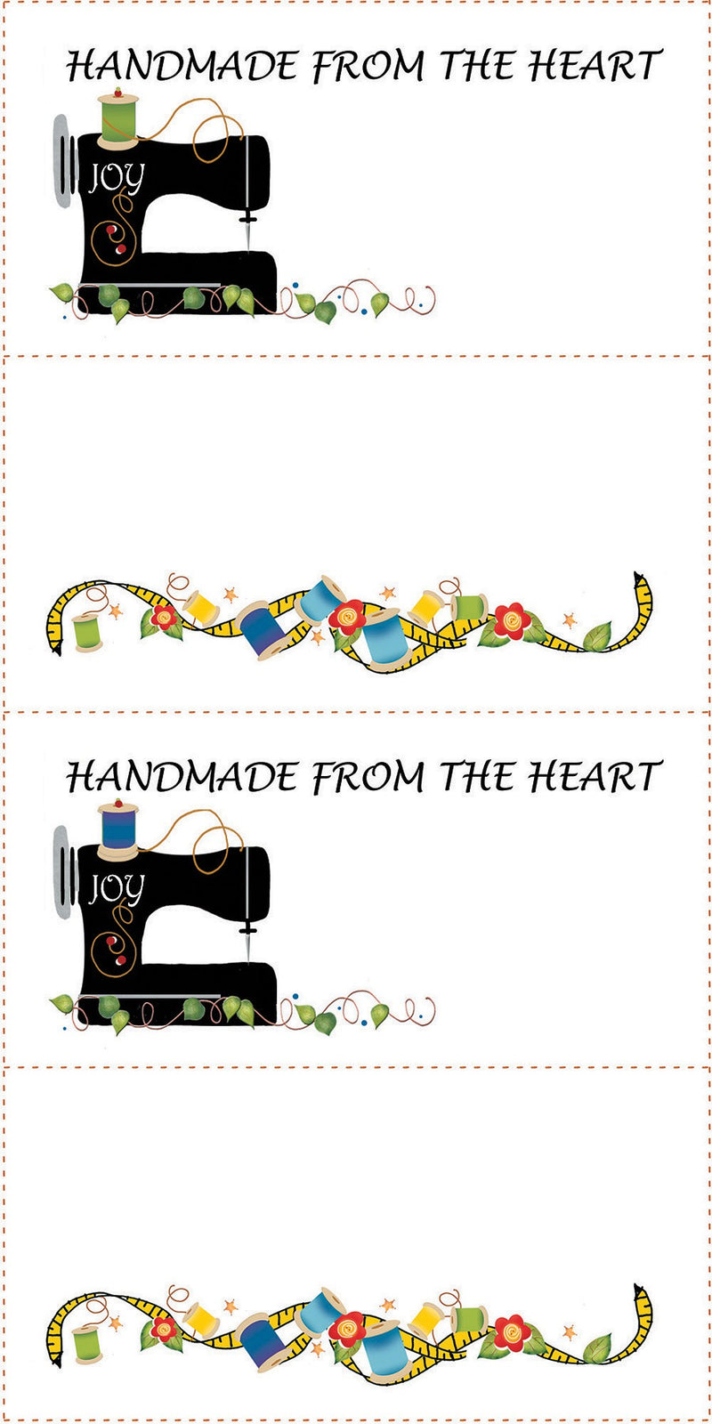 4 - 3in x 6in Quilt Labels for Quilting Projects